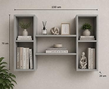 Ev üçün mebel: Yeni, Dekorativ rəf, Düz — 1