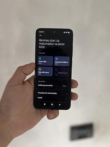 qedimi telefonlar: Poco M4 Pro, 256 GB, rəng - Göy, Barmaq izi, Face ID — 4