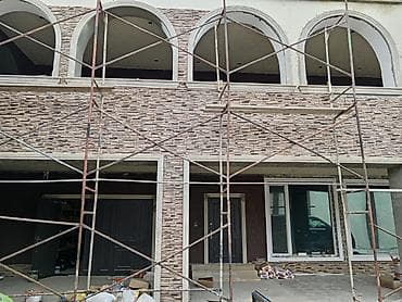 ev fasadları: Fasad üçün dekorativ daş üzlük işi - Təbii daş fakturalı dekorativ — 1