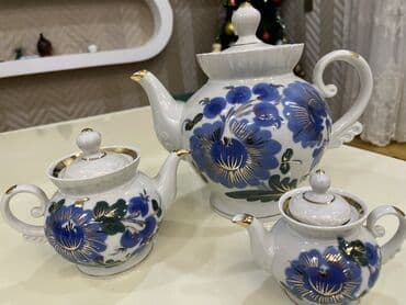 Çay dəsti, rəng - Ağ, Farfor