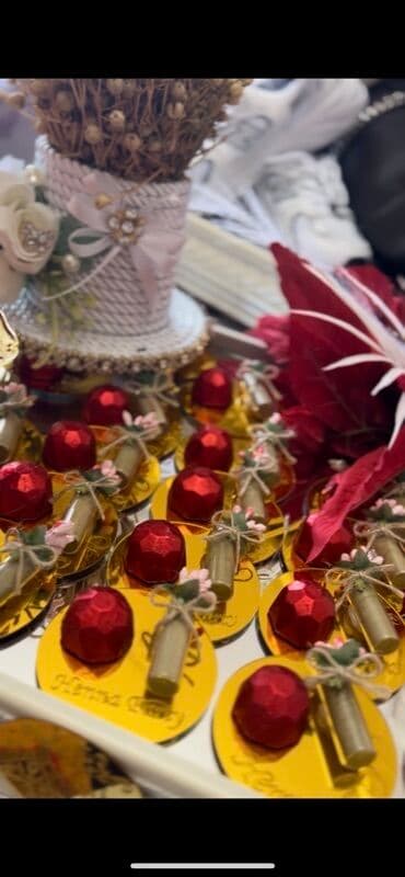 hicabli qadin sekilleri: Toy, Nişan Henna party üçüb paylama şokolad və xınalar Qiymət — 1