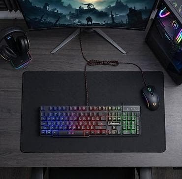 персональный компьютер: RGB işıqlanmalı tam ölçülü mexaniki oyun klaviaturası - 104 düyməli — 1