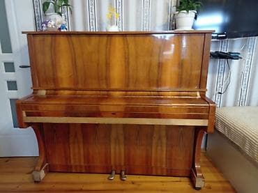 gitara akustik: Upright pianino – klassik taxta korpuslu, parlaq lak örtüklü. - Tip — 2
