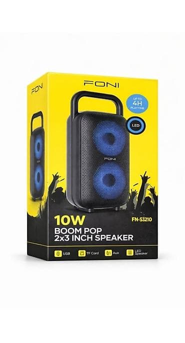 FONI FN-S3210 portativ akustik sistem - Güc: 10W - Dinamiklər: 2 x 3"