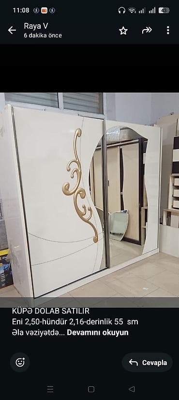 raya: KÜPƏ DOLAB SATILIR Eni 2,50-hündür 2,16-derinlik 55 sm Əla — 1