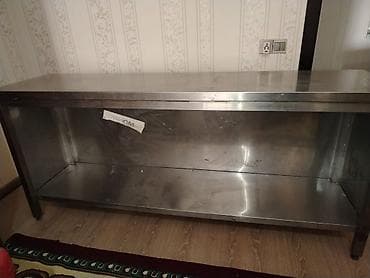 Paslanmayan poladdan iş masası (sənaye tipli) - Material: AISI tipli — 3