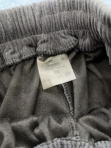 Unisex trikotaj şalvar – XL ölçü - Rəng: tünd boz (yanlarda krem — 2