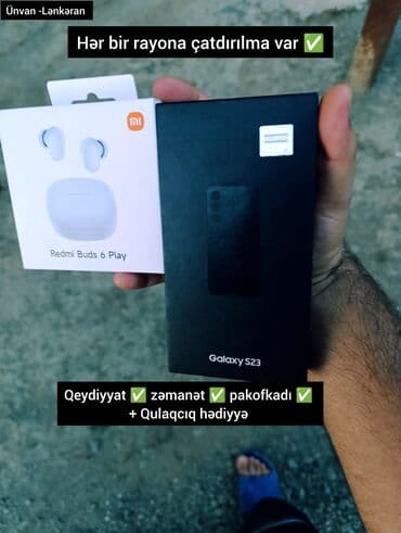 Samsung: Samsung Galaxy S23, 256 GB, rəng - Qara, Zəmanət, Sensor, Barmaq izi