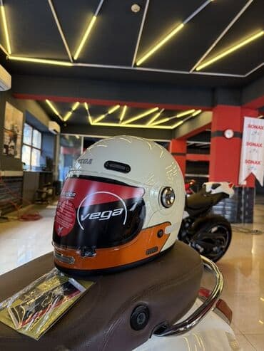 jiquli matoru: Vega markası Cafe racer dəbilqə, M ölçüdür, yenidir, istifadə — 8