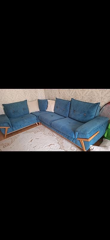 işlenmiş künc divan: Künc divan, Vеlur parça — 1