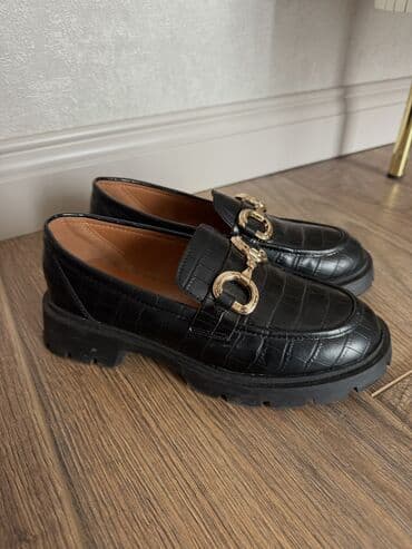 женские тимберленды: Размер: 36, цвет - Черный, Б/у — 2