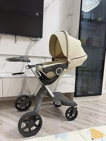 купить детскую коляску бу: Stokke brendi. 2300 azn alinib yeni kimi qalib. Tutacaqi yuxarida — 1