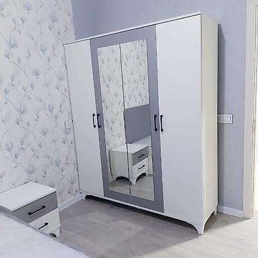 4 Qapi Dolab Sifarisle yigilir. Reng secimleri var. Fabrik