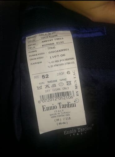 uşaq kostyumu skelet: Kostyum, Demisezon, Calvin Klein, XL (EU 42), rəng - Göy — 2