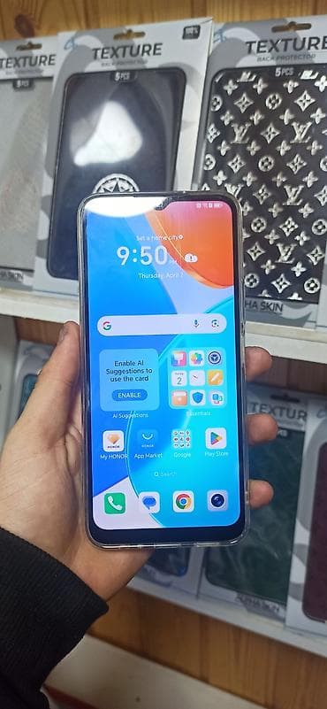 honor a10: Honor X6, 64 GB, rəng - Mavi, Barmaq izi — 2