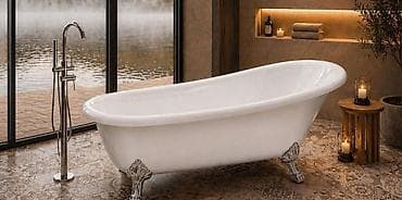 hamam ucun vannalar: Yeni Vanna, Akril, Pulsuz çatdırılma — 8