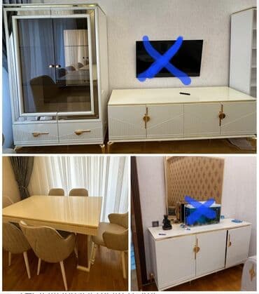 komputer masası: İşlənmiş, Komod, Masa və oturacaqlar, TV stend, Kredit yoxdur, Türkiyə — 1