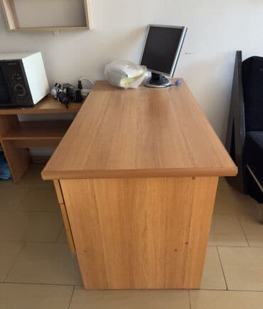 купить мебель для офиса бу: Masa dəsti – ofis üçün - Material: ağac fakturalı laminat/LDSP - — 2