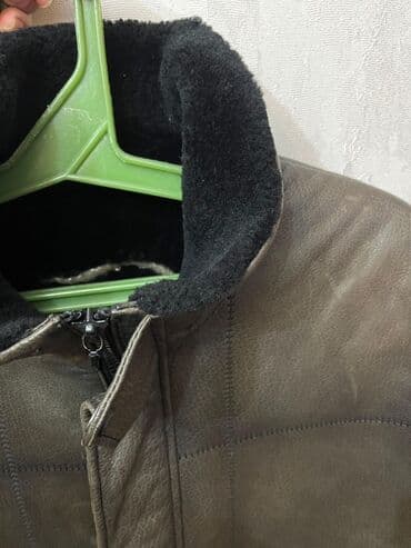 Плащи: Мужская куртка, Кожаная, Зимняя — 5