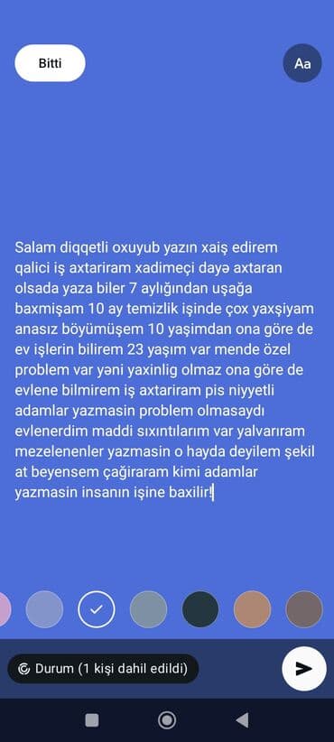 Xadimə, 23 yaş, 3-5 illik təcrübə