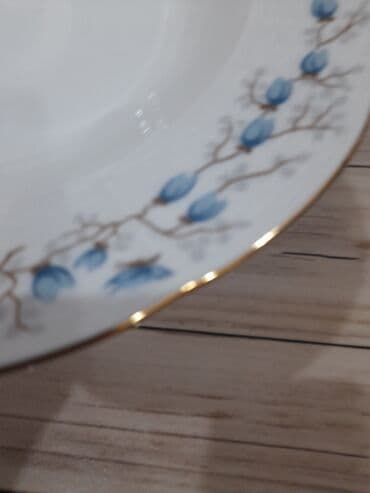 Boşqablar, 12 ədədli dəst, rəng - Ağ, Farfor, Çexiya