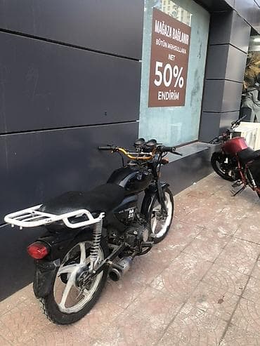 ucuz kamaz satilir: Moped/motosiklet – “M50” modeli - Rəng: qara - Mühərrik: 80 (yanlarda — 1