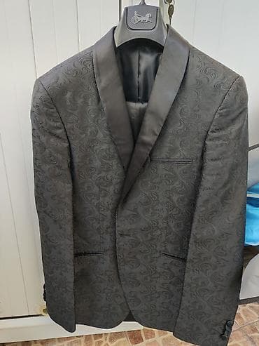 Kişi geyimləri: Kişi üçün şık kostyum dəsti – Brand Class VIP - Rəng: qara - — 1