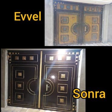 Darvazalar və aksesuarlar: 1️⃣ darvazalari̇n renglenmesi̇ xi̇dməti̇ temi̇r növbəti̇ el — 9