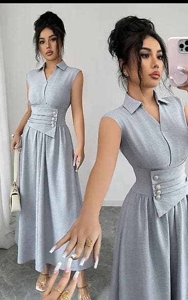 don: Boz rəngli zərif maxi don Yenidir geyinilməyib Ölçü uyğun olmadığı — 2