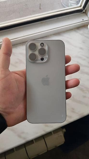 irshad iphone 14 pro max: IPhone 15 Pro Max, 512 GB, Natural Titanium, Simsiz şarj, Face ID, Sənədlərlə — 6