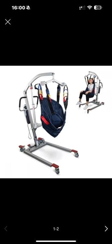 Бандажи, корсеты, корректоры: Tibbi qaldırıcı kran təcili satılır Xəstəni əlil arabasından götürüb — 2