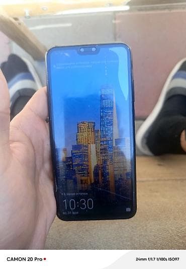 balaca telefon: Huawei Y9, 128 GB, rəng - Qara, Barmaq izi — 1