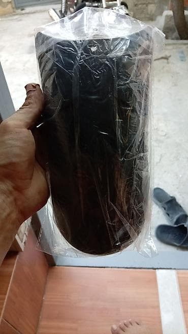 vinil divar kagizlari: Qara plastik rulon (polietilen torbaya bükülü) - Rəng: qara - Forma — 1