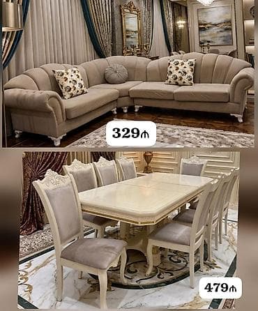 iwlenmiw stullar: Bir evdən satış *329₼ Künc divan* 240/300 *479₼ Masa desti* açılır 8 — 1