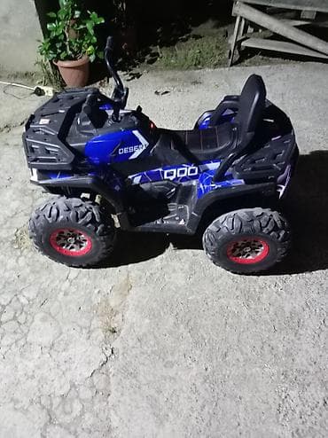 mutsy igo universal arabalar: Uşaq elektrik kvadrosikleti – Desert 1000 dizaynı, mavi/qara rəng. - 2 — 3