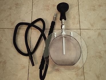 işlənmiş qəlyan: Şişa" kiçik qelyan dəstinə qelyanın özü, silikon qelyan hortumu, kömür — 1