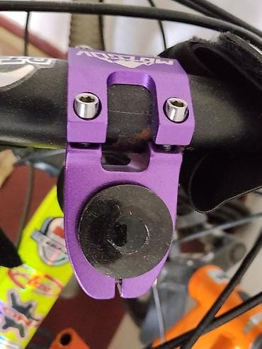 explore smart samokatlar: MOTGUV velosiped gövdəsi (stem) – bənövşəyi anodlaşdırılmış alüminium — 2