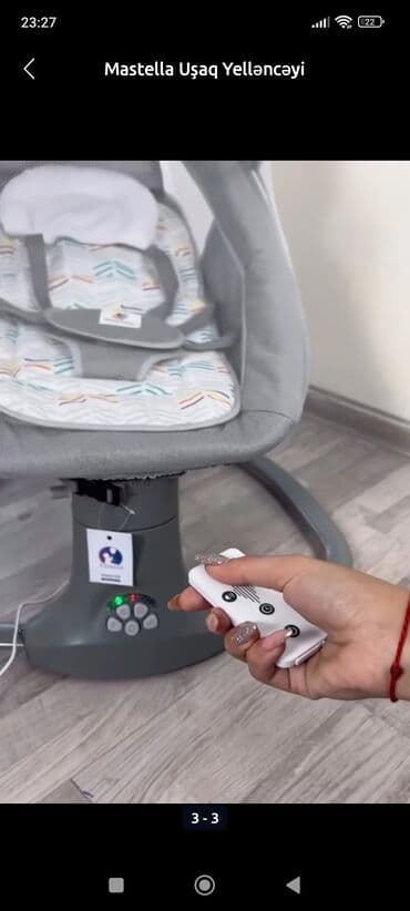 uşaq taxta qumqabısı: Mastella uşaq yelləncəyi - Rahat və geniş oturacaq, yumşaq baş — 2