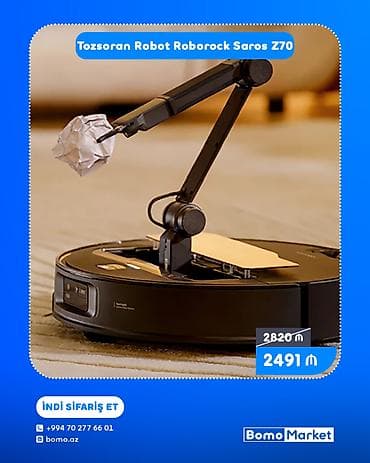 xalca sixan: Tozsoran Robot Roborock Saros Z70 - Ağıllı robot tozsoran və — 1