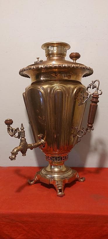 gitara simi: 19-cu esrin sonlari Tula istehsali samovar 7-litrlikdir, materiali; — 8