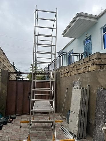 taxta piləkən: Alüminium mobil iş qülləsi / skafold - Material: yüngül və davamlı — 2