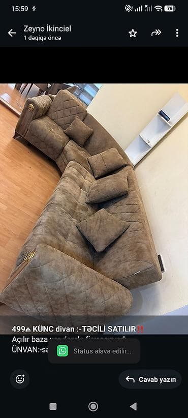 keslede heyet evleri satilir: *499₼ KÜNC divan :-TƏCİLİ SATILIR*‼️ Açılır baza var damla — 1