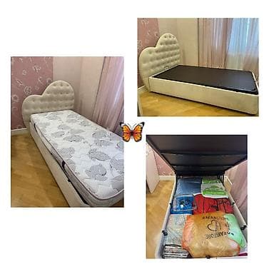 tek kravat islenmis: İşlənmiş, Təknəfərlik çarpayı, Bazalı, Matras ilə — 1