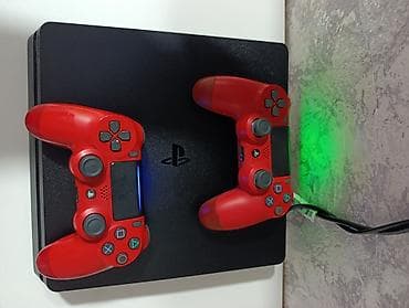 ps4 pro disk: Playstation 4 slim 500gb əla vəziyətdə, plombu üzərində, 2 original — 3