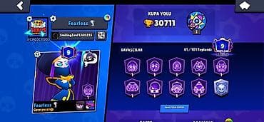Digər: Brawl Stars hesabı - Kupa sayı: 30 711 - Prestij səviyyəsi: 9 - — 3