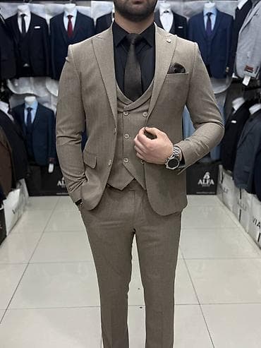 kisi kostyum modelleri: Kostyum, Demisezon, rəng - Boz — 4