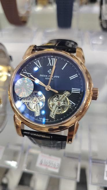 cib saati: Patek Philippe üslubunda kişi qol saatı - Korpus rəngləri: qızılı — 2