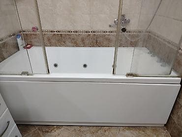 jakkuzi: Hidromassajlı vanna – şüşə sürgülü kabina ilə - Akril materialdan — 4