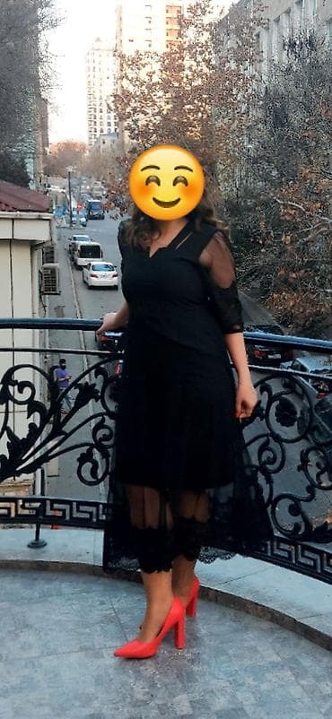 Qara ziyafət paltarı 130 azn alınıb - Rəng: qara - Model: ikiqat