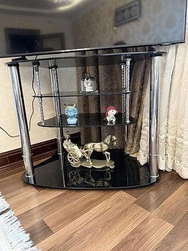 divar bra: İşlənmiş, Künc Tv altlığı, Polkalı, Şüşəli — 6